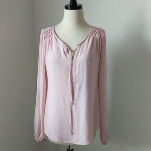 WHBM Light Pink Blouse - size 2